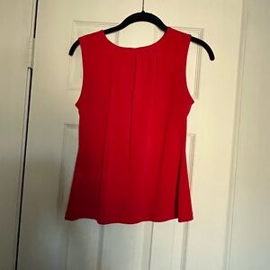 Calvin Klein Vibrant Red Sleeveless Blouse